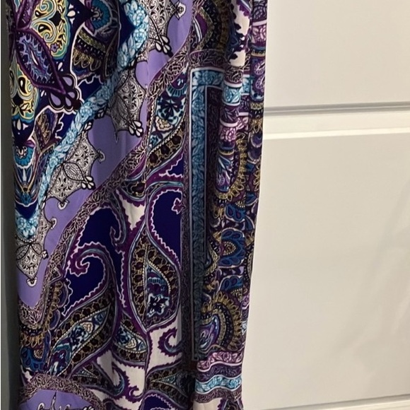 HeartSoul Purple and Blue with V-Cut Neckline Dress - Picture 2 of 8